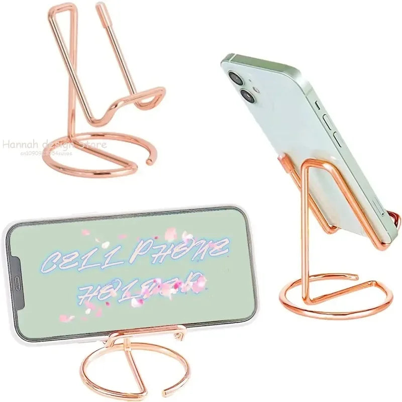 Gold Metal Lazy Phone Holder Stand