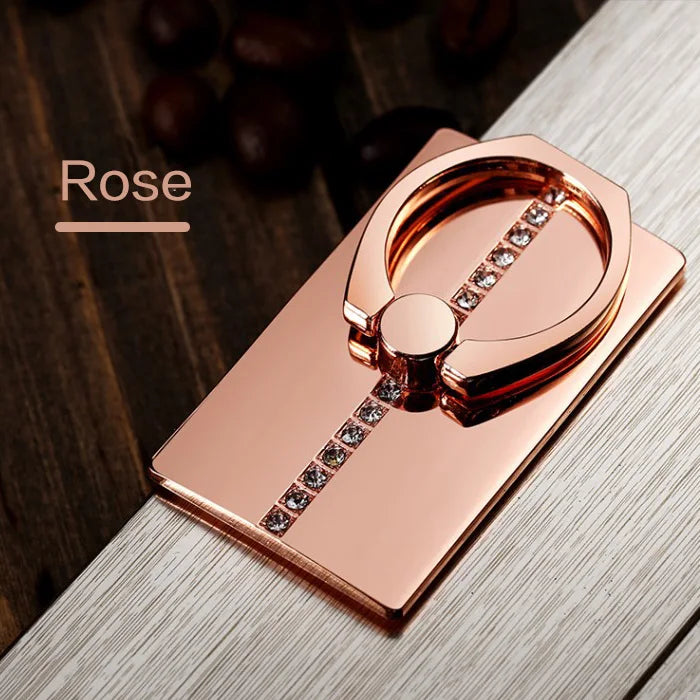 Luxury Square Phone Ring Car Holder