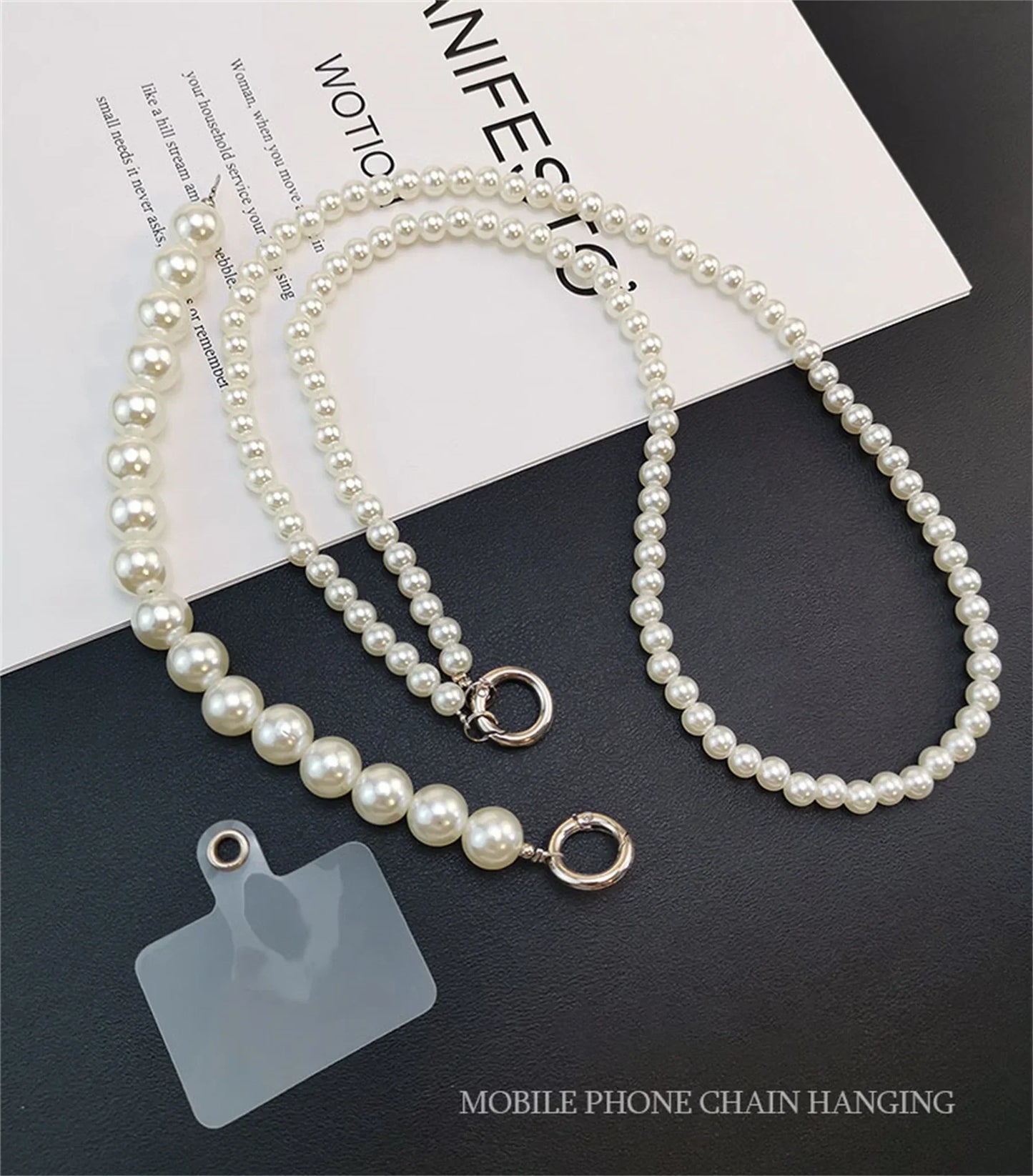 Pearl Phone Lanyard Crossbody Strap