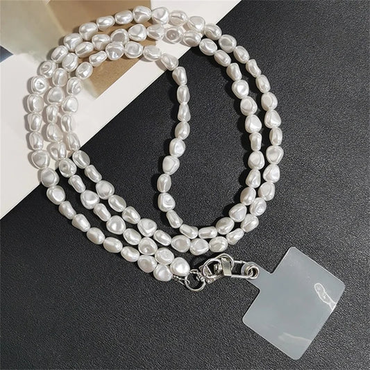 Pearl Phone Lanyard Crossbody Strap