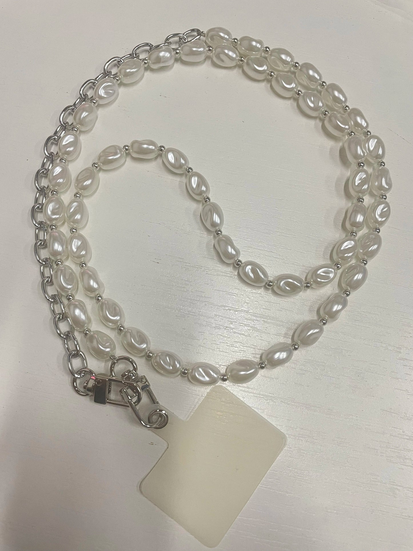 Pearl Phone Lanyard Crossbody Strap