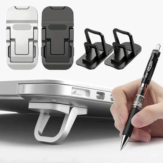 Portable Invisible Laptop Stand – 2pcs Adjustable Brackets