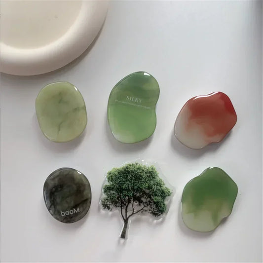 Tree Marble Phone Ring Holder Stand