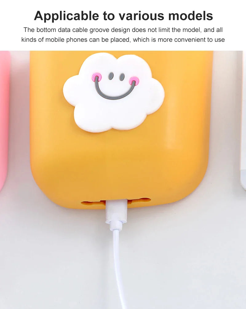 Wall-Mounted Phone Holder Storage Box