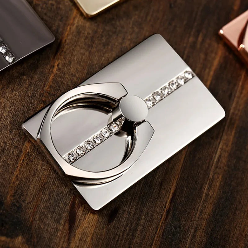 Luxury Square Phone Ring Car Holder